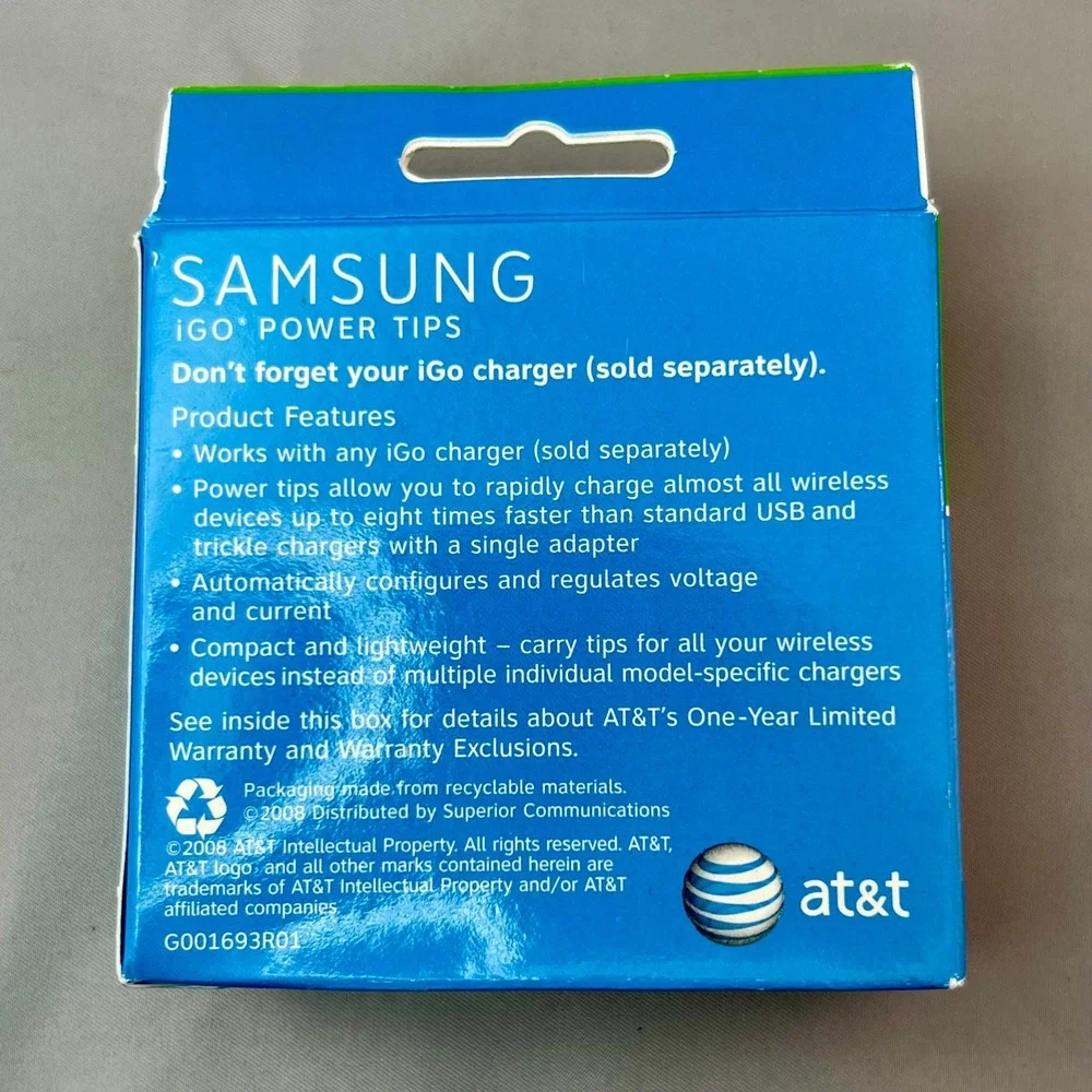 Samsung iGo Power Tips Set A03 A129 A131 for BlackJack SYNC C417 AT&T G001693R01